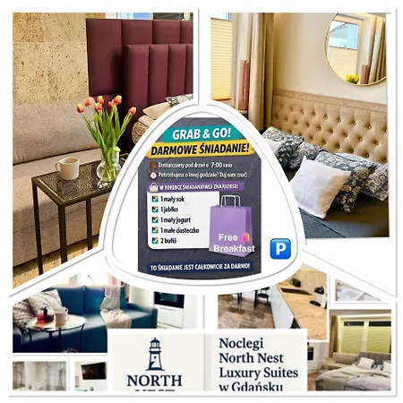 North Nest Apartments Quiet Garden Free Parking * Gdańsk
