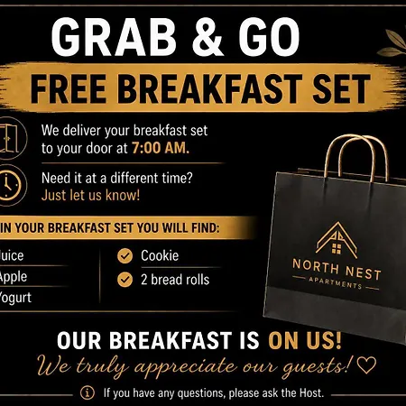 North Nest Guest House - Breakfast & Parking *